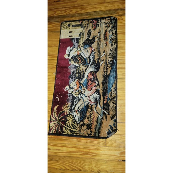 Vintage Persian Style Horse Riders Scene Tapestry Wall Hanging Decor